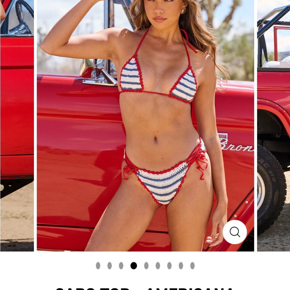 Cabo Triangle Top in color Americana